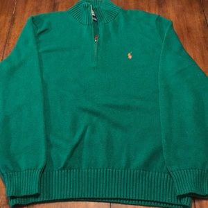 Polo by Ralph Lauren Green Zip Up Sweater